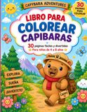 Libro para Colorear Capibaras Adorables