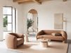 Giga Living Salontafel Santorini Travertin Beige Grijs Ø45cm