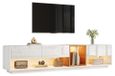 StarTech TV-kast - Moderne mediakast - Wit - Hoogglans - Spaanplaat - Ruimtebesparend - Eenvoudige montage
