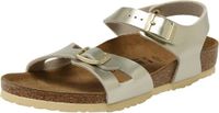 Birkenstock Meisjes Sandalen Rio Kids Electric Metallic Gold (narrow) - Goud - Maat 25