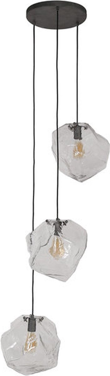 AnLi-Style Hanglamp 3L rock clear getrapt