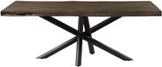 MASSIVMOEBEL24.DE FREEFORM eettafel grijs gelakt massief hout mango 180x90cm
