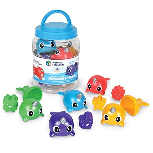 Learning Resources Snap-n-Learn Narwallen en vriendjes - 15 stuks - 18+ maanden