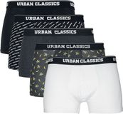 Urban Classics 5-Pack Heren Boxerset - zwart/grijs/wit - S