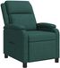 vidaXL Recliner Donkergroen Stof