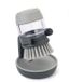 Ibenzoa® Brosse de cuisine rechargeable avec distributeur de savon et support de rangement - Gris