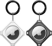 Dux Ducis Siliconen Sleutelhanger Hoesje Geschikt voor Apple AirTag (2-Pack)