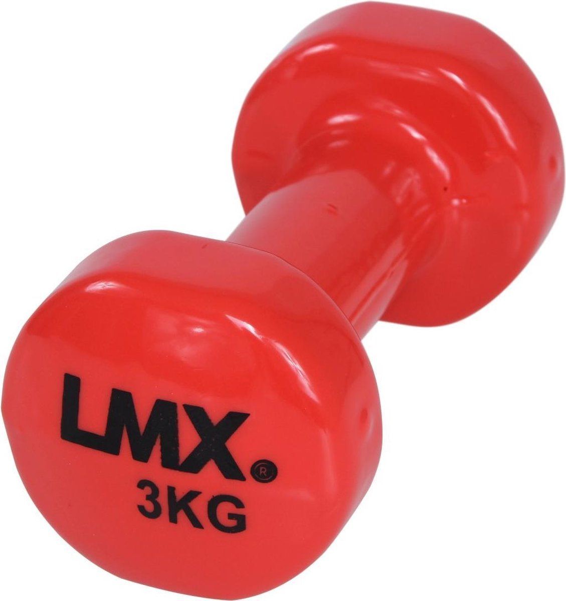 Lifemaxx LMX Vinyl Dumbbells - 2 x 3,0 kg - Rood