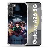 Cokitec Samsung Galaxy A26 5G Manga Demon Slayer Zwart Versterkte Hoes