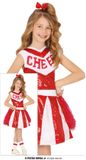 Fiestas Guirca Cheer Team Rood Wit Cheerleader Jurk Meisjes Kledingmaat 104