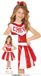 Fiestas Guirca Cheer Team Rood Wit Cheerleader Jurk Meisjes Kledingmaat 104