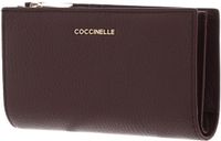 COCCINELLE Metallic Soft Wallet Berry donkerpaars
