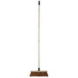 Manutan Expert Houten steel 1,30 m en bezem van kokosvezel 29 cm