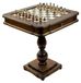 Italfama Luxe 2-en-1 set: Italfama schaakbord, schaakstukken van messing en hout (8 cm) en damstenen