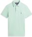 Tommy Hilfiger Heren Slim Polo Turquoise Katoen/Elastaan S