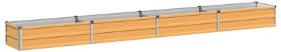 Surélevé Lit de jardin Bois naturel 320 x 40 x 24 cm