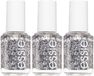 essie® - original - 278 set in stones - grijs - glitter topcoat - 13,5 ml 3x