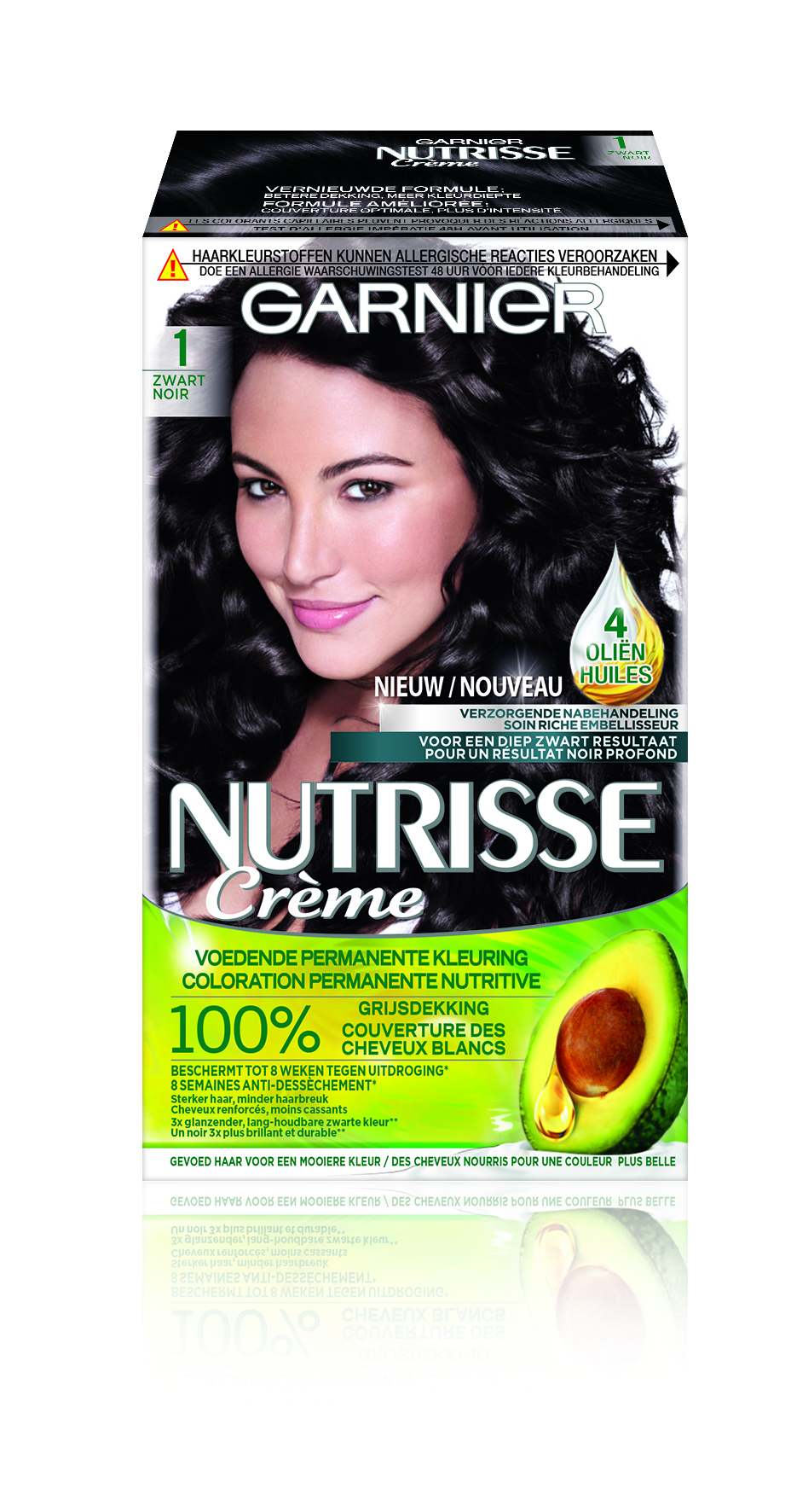 Garnier Crème Nutrisse Crème 10 - Zwart - Haarverf zwart