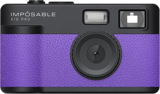 IMPÓSABLE X10 PRO Royal Purple 12MP Screenless Retro Camera incl 4GB Memory Card