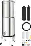 VEVOR Gravity Waterfiltersysteem 12,3 L, Roestvrij Staal 304