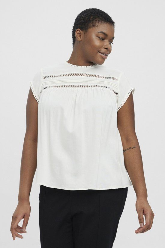VERO MODA curve ECO blouse VMDEBBIE - Snow White - 5XL (50)