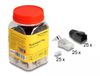 Delock RJ45 Modular Plug with strain relief Cat.6A, Cat.7 and bend protection boots 25 pcs set