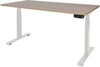 Schaffenburg Zit Sta Bureau - T-poot Elek 180x90 Havana Kersen -wit frame