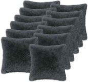 vidaXL Kussensloop 12 stuks Antracietkleurig 40 x 40 cm