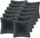 vidaXL Kussensloop 12 stuks Antracietkleurig 40 x 40 cm