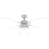 Cecotec Plafondventilator met Licht EnergySilence Aero 450 FullWhite, 50 W en 42”, met licht, 3 snelheden, 4 omkeerbare bladen en zomer-/winterstand