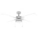 Cecotec Plafondventilator met Licht EnergySilence Aero 450 FullWhite, 50 W en 42”, met licht, 3 snelheden, 4 omkeerbare bladen en zomer-/winterstand