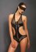 KINK Open body met oogmasker ML - Zwart
