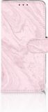 B2Ctelecom Motorola Moto G7 Power Bookcase Marble Pink