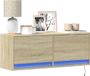 Maison Exclusive - Meuble TV mural avec éclairage LED chêne Sonoma 100x31x35 cm