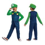 Super Disguise Super Mario Bros. Luigi-kinderkostuum, officieel gelicentieerd, comfortabele pasvorm en gedetailleerd ontwerp, S 4 tot 6