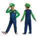 Super Disguise Super Mario Bros. Luigi-kinderkostuum, officieel gelicentieerd, comfortabele pasvorm en gedetailleerd ontwerp, S 4 tot 6