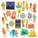 Baker Ross FX591 Diwali Foam Stickers - Set van 200, Diwali Kunst en Knutselspullen voor Kinderen