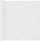 vidaXL Balkonscherm 90x400 cm Oxford stof wit