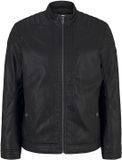 Tom Tailor - Bikerjack van kunstleer - Maat XXL - Black