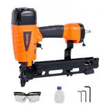 VEVOR Pneumatisch nietpistool, 16 gauge 10,8 mm middelgrote kroon pneumatische nietmachine 25 mm tot 50 mm lengte, 70-120PSI Heavy Duty luchtaangedreven nietpistool voor dakdekken, wandbekleding