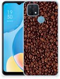 B2Ctelecom OPPO A15 Siliconen Case Koffiebonen