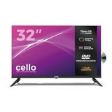 Cello C3226TZF 32" Frameloze Smart TV met DVD-speler, Samsung Tizen OS, Gaming Hub, Bluetooth, WLAN, HDMI, USB en Triple Tuner