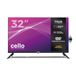 Cello C3226TZF 32" Frameloze Smart TV met DVD-speler, Samsung Tizen OS, Gaming Hub, Bluetooth, WLAN, HDMI, USB en Triple Tuner