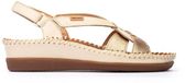Pikolinos Cadaques Dames Sleehak Sandalen Leer Wit Maat 38