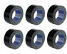 ACIT Amerikaans geweven tape, 6 rollen, 50 mm x 25 m, zwart