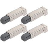 Blum 973A0500.01x4 973A Blumotion rechte arm volledige overlay scharnier voor deuren, nikkel afwerking (Pack van 4)
