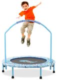 Trampoline Ø 96 cm - Pliable - Avec poignée en mousse