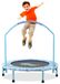 Trampoline Ø 96 cm - Pliable - Avec poignée en mousse