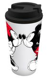 GEDALABELS Coffee to go beker Mickey Kiss Sketch rood 400ml