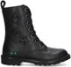 BunniesJR Meisjes Biker Boots - Zwart - Leer - Veters